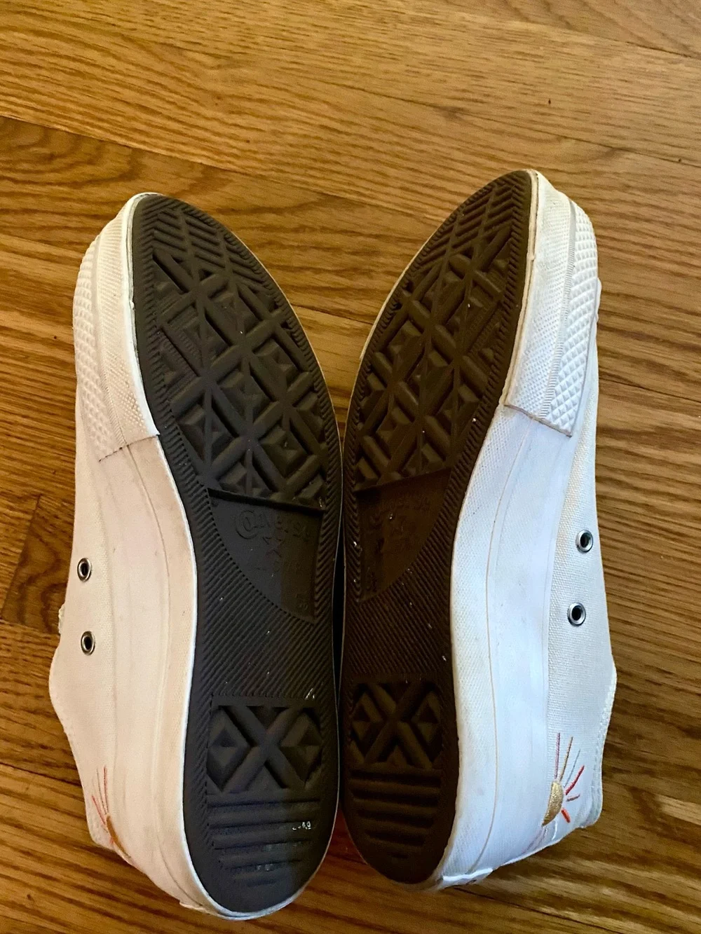 Womens Converse Lift Sunshine Shoes 8.5 Sun and Rainbow Accents